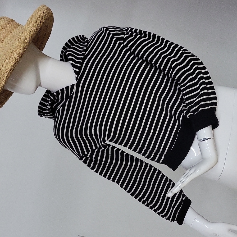 Nordstrom Organic Cotton Striped Hoodie